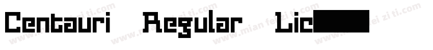 Centauri Regular Lic字体转换